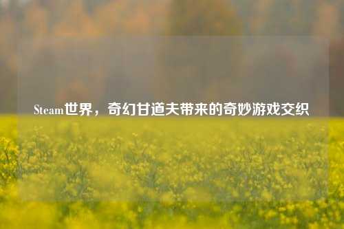 Steam世界，奇幻甘道夫带来的奇妙游戏交织